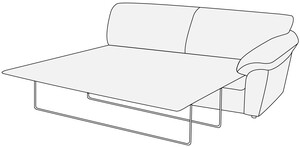 Модуль 3-х местный с правым подлокотником с механизмом Афина