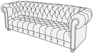 Диван 3-х местный Альфа Честертон