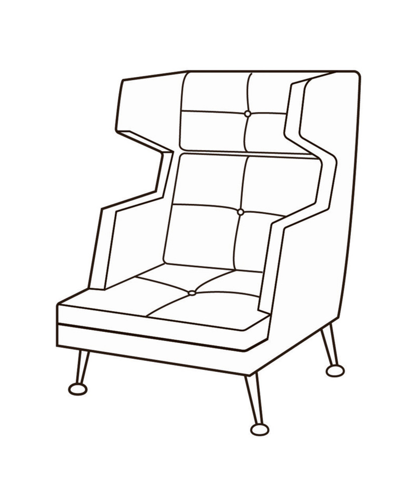 Кресло Высокое Диктатор Хром