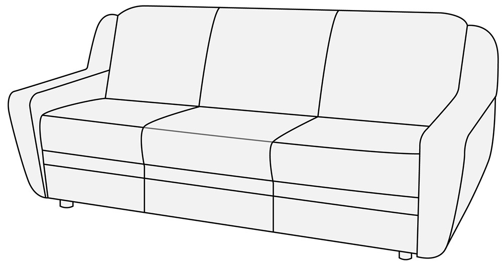 Диван 3-х местный Кронос