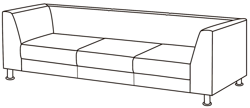 Диван 3-х местный Омега Люкс
