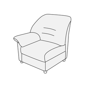 Модуль 1-местный с левым подлокотником Премьер