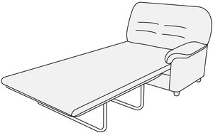 Модуль 2-местный с правым подлокотником с механизмом Премьер