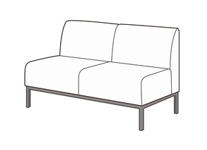 Диван 2-х местный Сигма Лайт