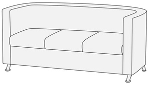 Диван 3-х местный Вита