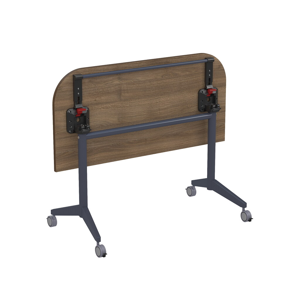 Складной радиусный стол-трансформер с фиксаторами