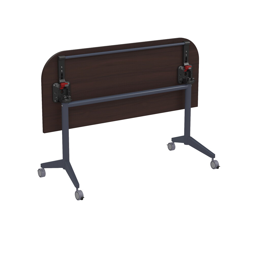 Складной радиусный стол-трансформер с фиксаторами