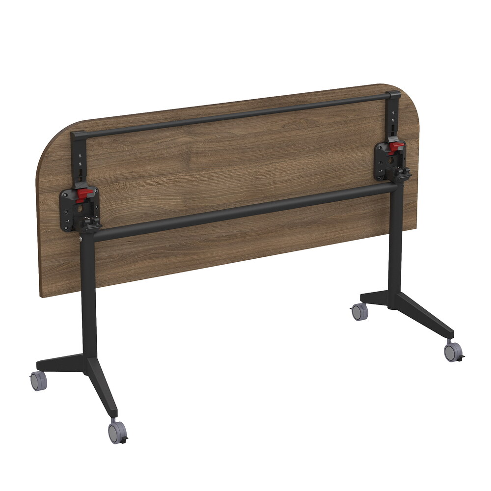 Складной радиусный стол-трансформер с фиксаторами