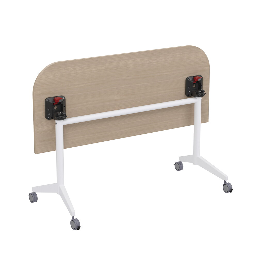 Складной радиусный стол-трансформер Simple с фиксаторами