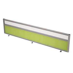 Барьер из ткани и стекла в алюминиевом профиле, фронтальный