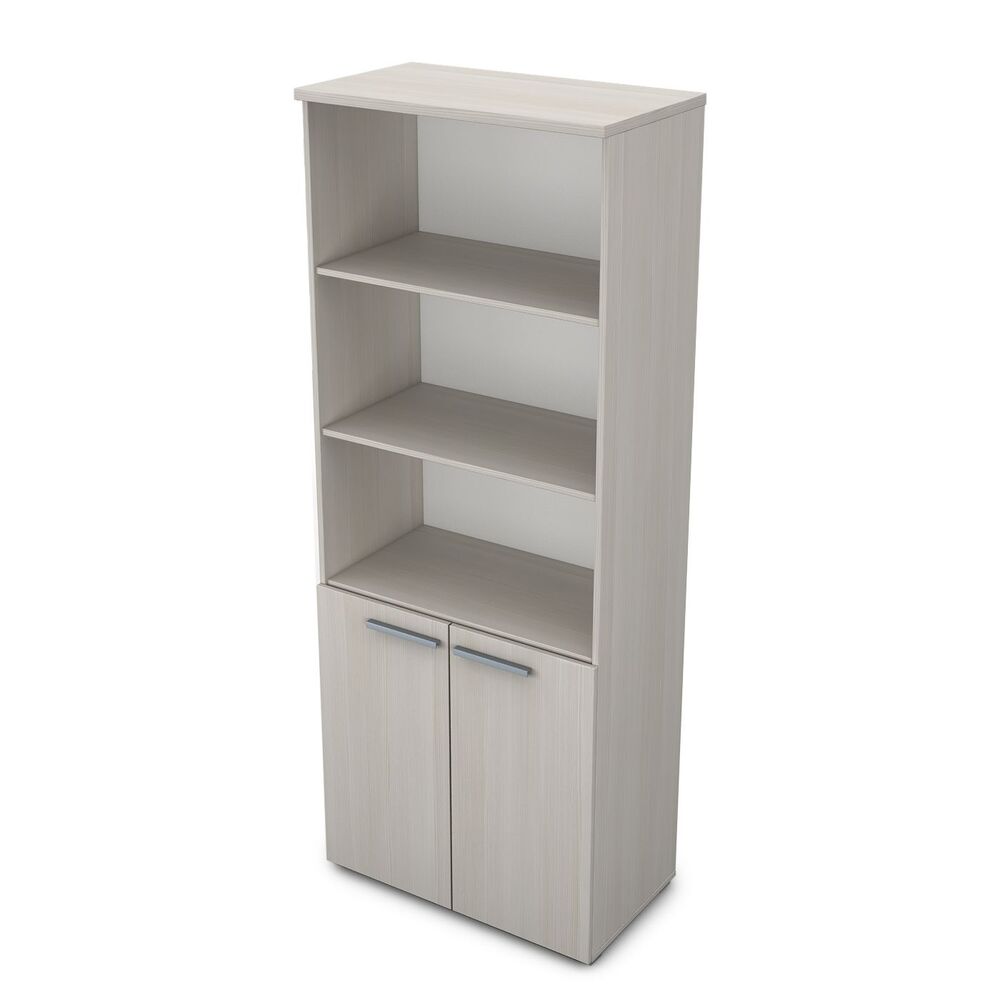 Шкаф высокий с открытыми полками