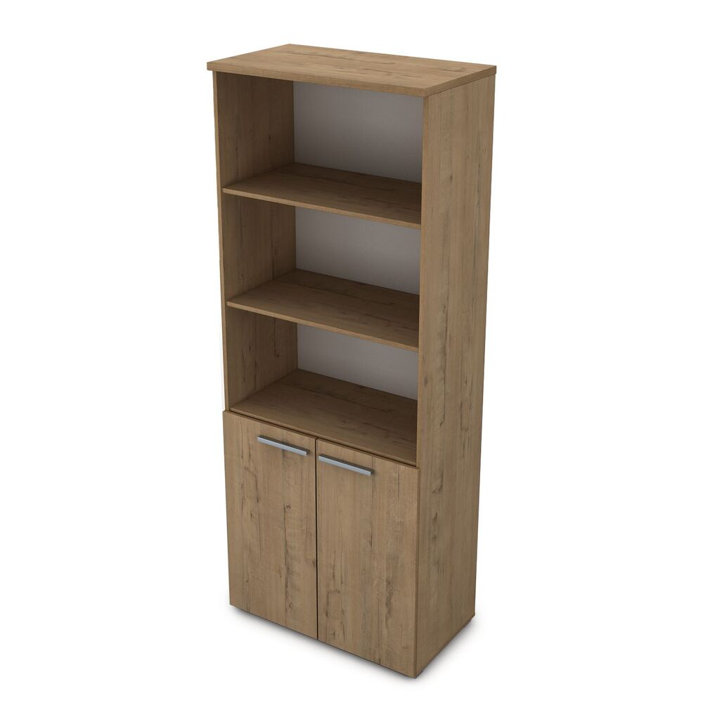 Шкаф высокий с открытыми полками