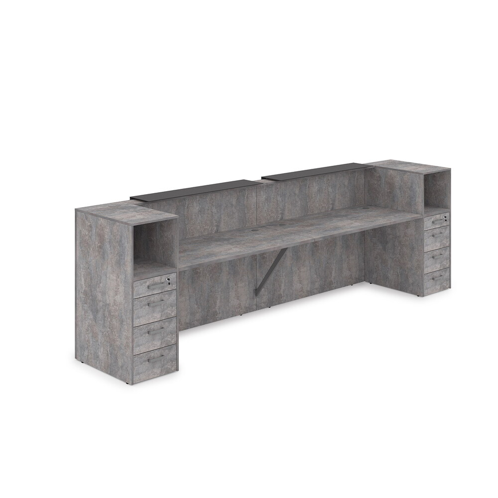 Комплект Ресепшн с фартуком HPL (без подсветки)