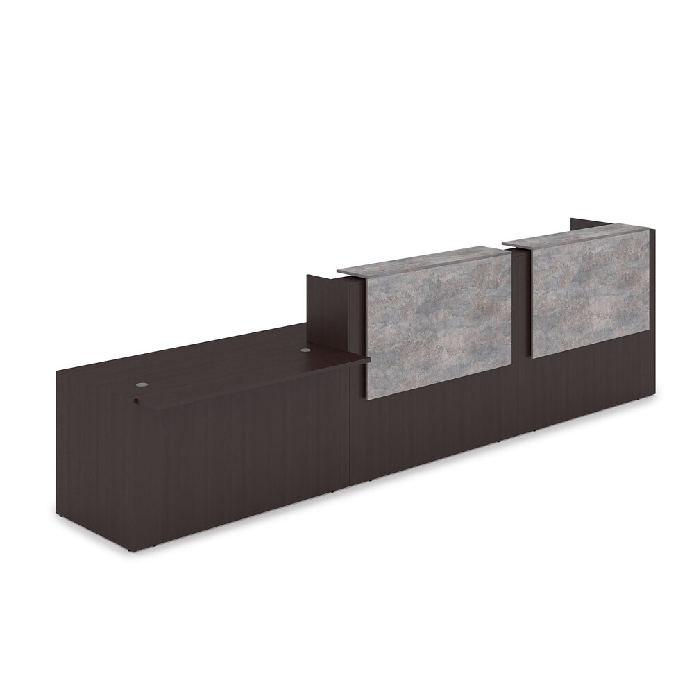 Комплект Ресепшн с фартуком ЛДСП (с подсветкой)