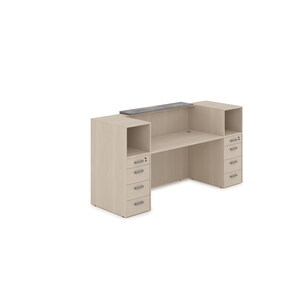 Комплект Ресепшн с фартуком ЛДСП (с подсветкой)