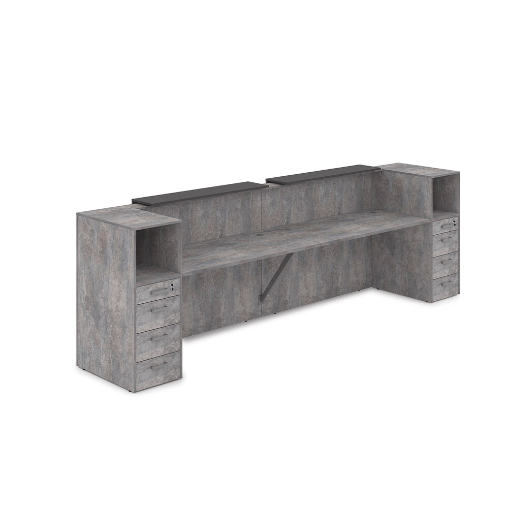 Комплект Ресепшн с фартуком ЛДСП (с подсветкой)