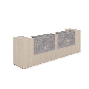 Комплект Ресепшн с фартуком ЛДСП (с подсветкой)