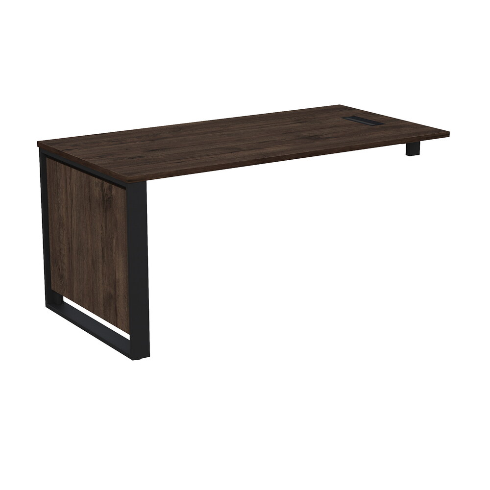 Стол рабочий с лючком, с опорным кронштейном