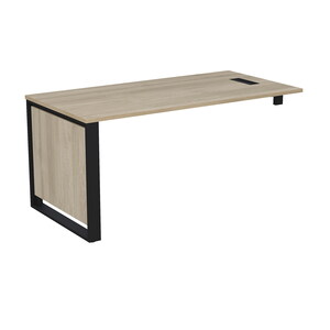 Стол рабочий с лючком, с опорным кронштейном