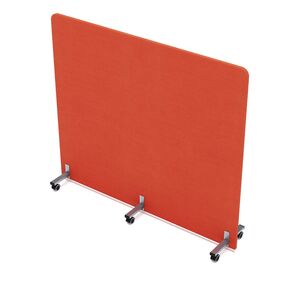 Акустическая мобильная перегородка на колесных опорах