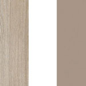 Вяз либерти / белый, вставка мокко