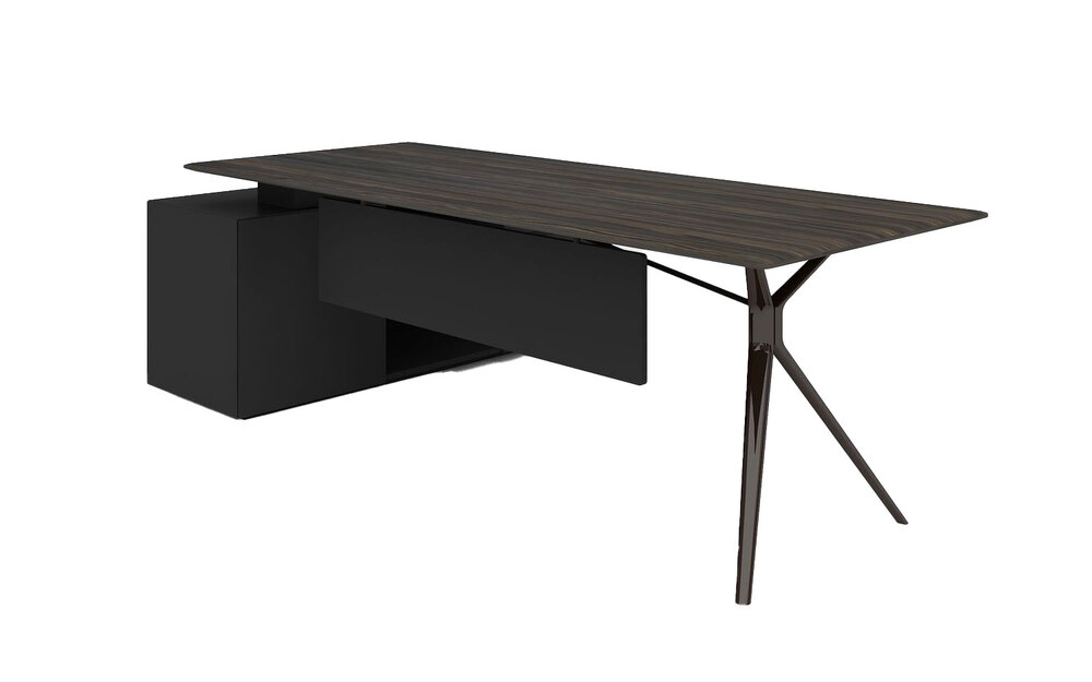 Cтол письменный с боковой тумбой (правый)