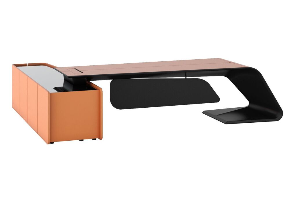 Стол руководителя (правый) кожа