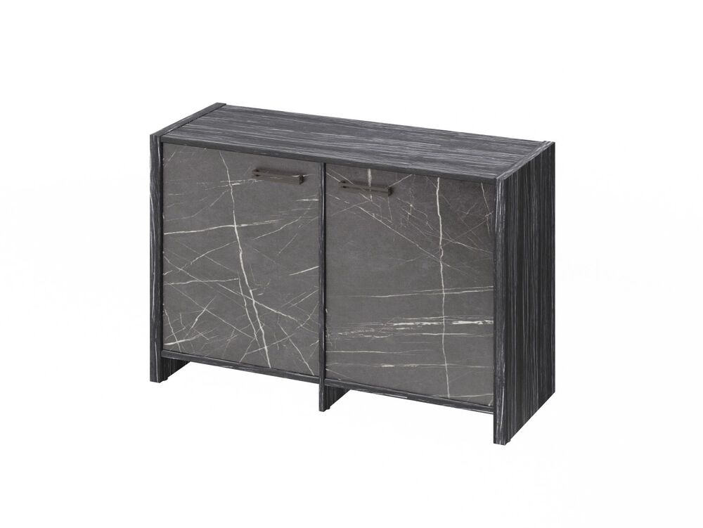 Тумба двухсекционная (Фурнитура черная)