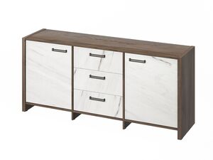 Тумба трехсекционная (Фурнитура черная)