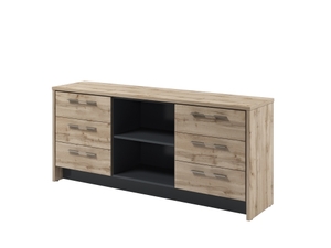 Тумба с нишей и 6 ящиками