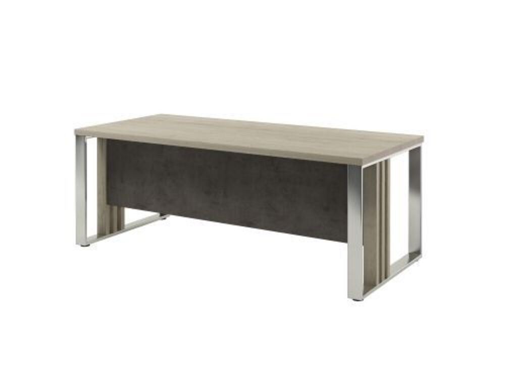 Стол руководителя прямой на металлических опорах