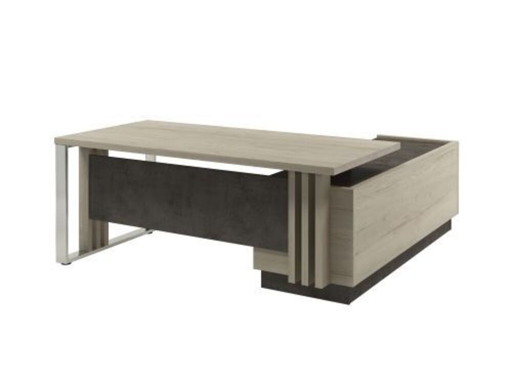 Стол руководителя с опорной тумбой (правый)