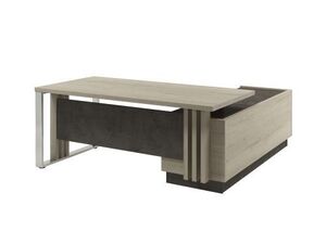 Стол руководителя с опорной тумбой (правый)