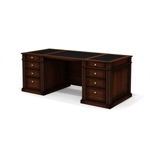 Стол руководителя (двухтумбовый, без центрального лотка)