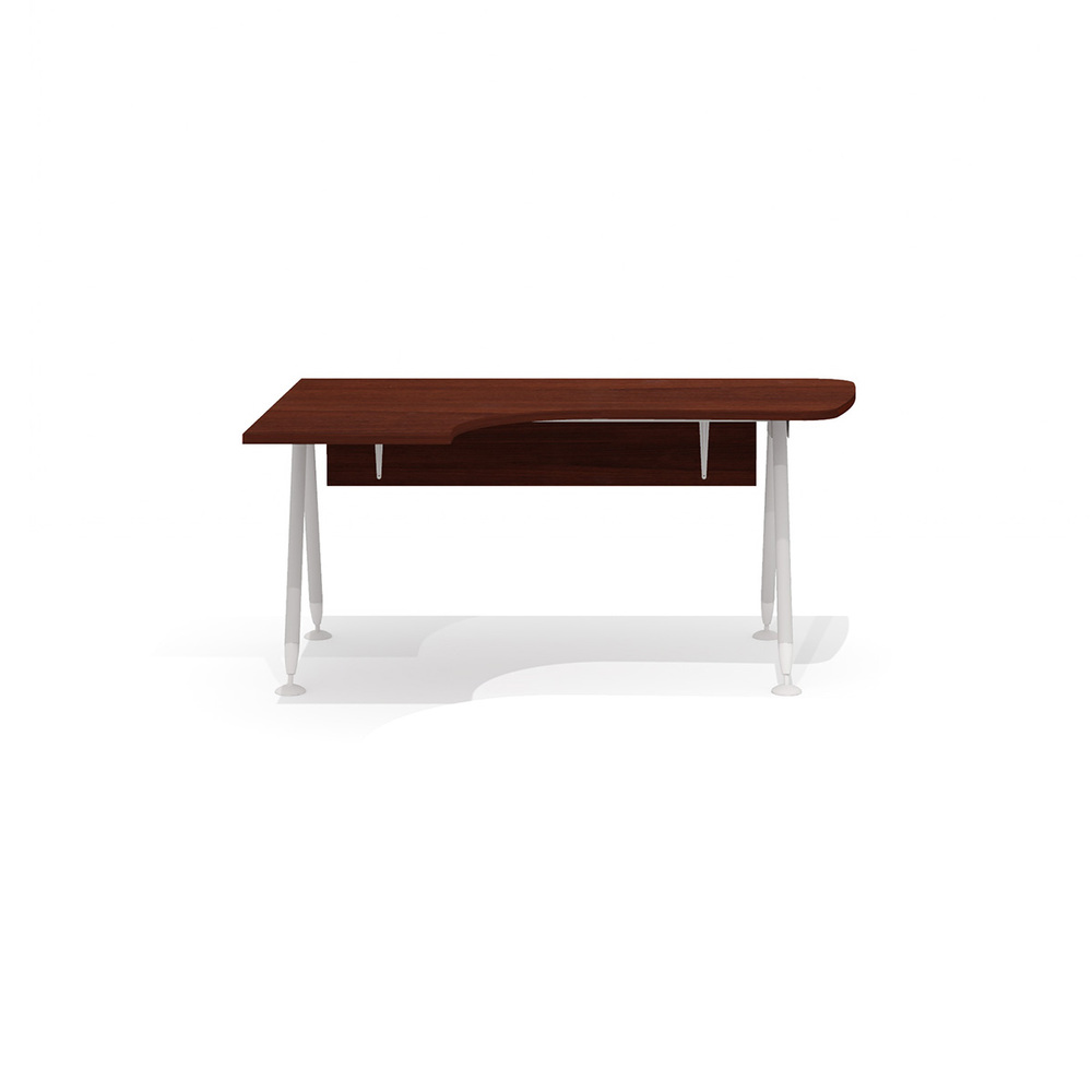 Эргономичный стол на металлокаркасе левый