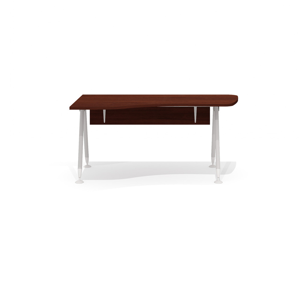 Эргономичный стол на металлокаркасе левый