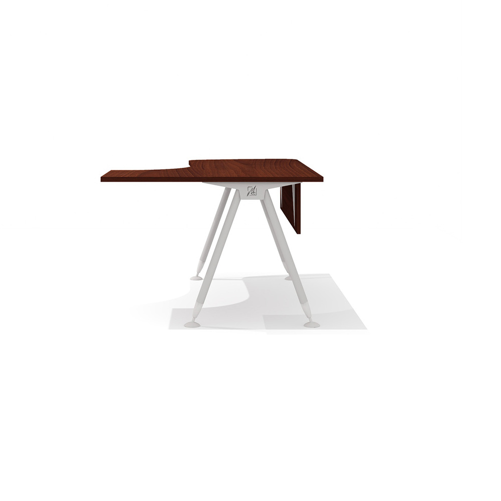 Эргономичный стол на металлокаркасе правый