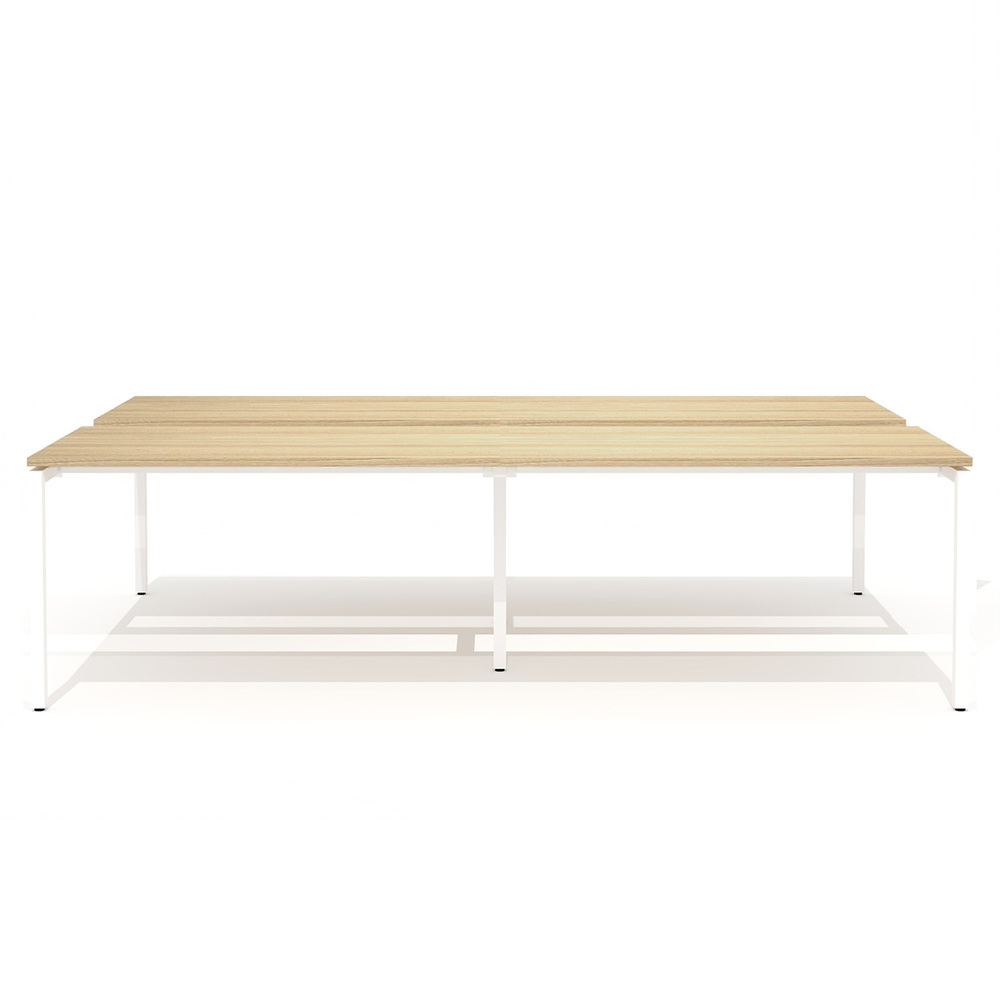 Двойной стол для переговоров на металлокаркасе