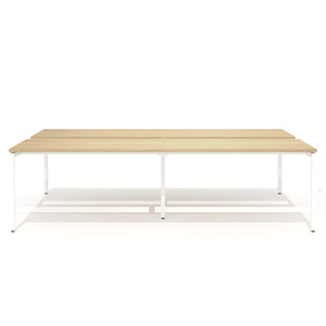 Двойной стол для переговоров на металлокаркасе