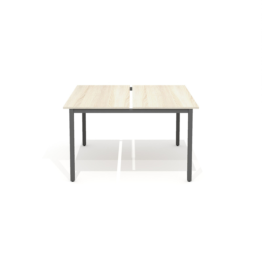 Стол сдвоенный на металлокаркасе