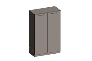 Шкаф средний универсальный (двери ЛДСП)