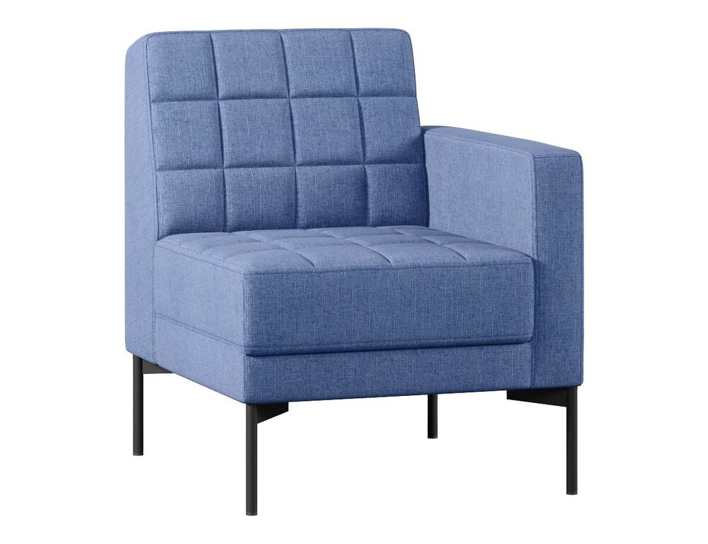 Секция с подлокотником одноместный левый