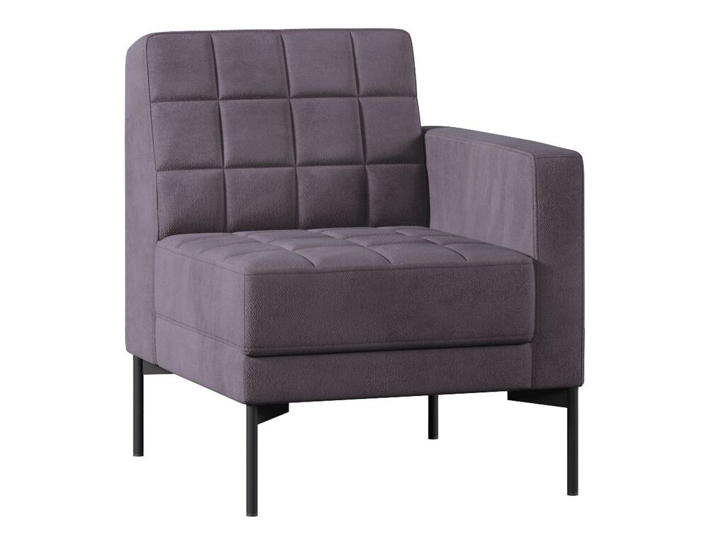 Секция с подлокотником одноместный левый