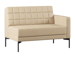 Секция с подлокотником двухместный левый