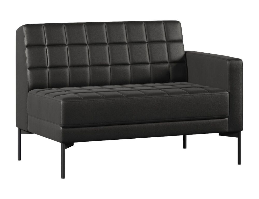 Секция с подлокотником двухместный левый