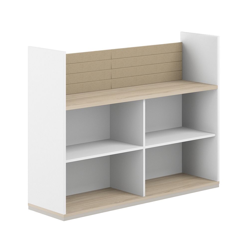 Стеллаж-комбо 1-стор. 1238, с экраном тканевым низким