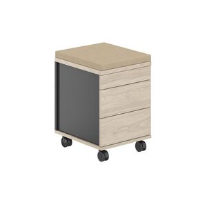 Тумба мобильная 2 ящ. ЛДСП+лот.ящ.+подушка