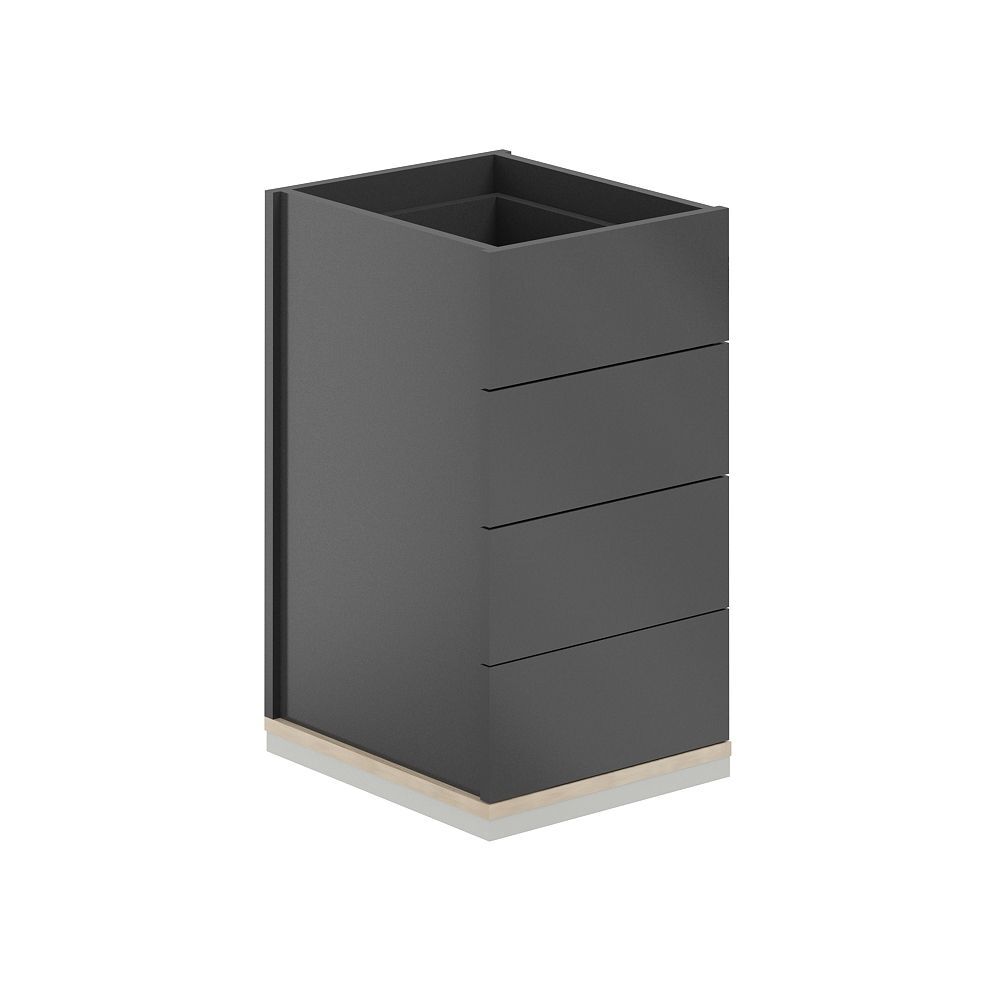 Тумба приставная 4 ящ. ЛДСП, без топа