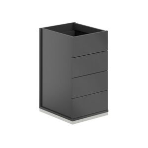 Тумба приставная 4 ящ. метаб. без топа