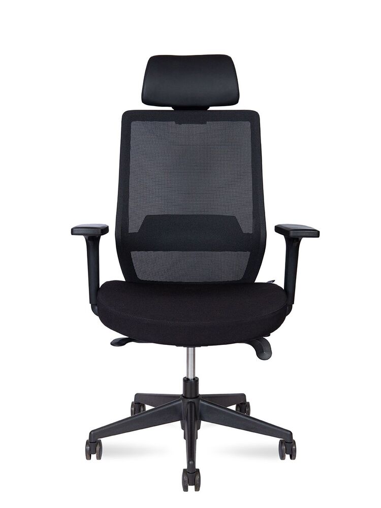 Кресло руководителя Mono black chrom